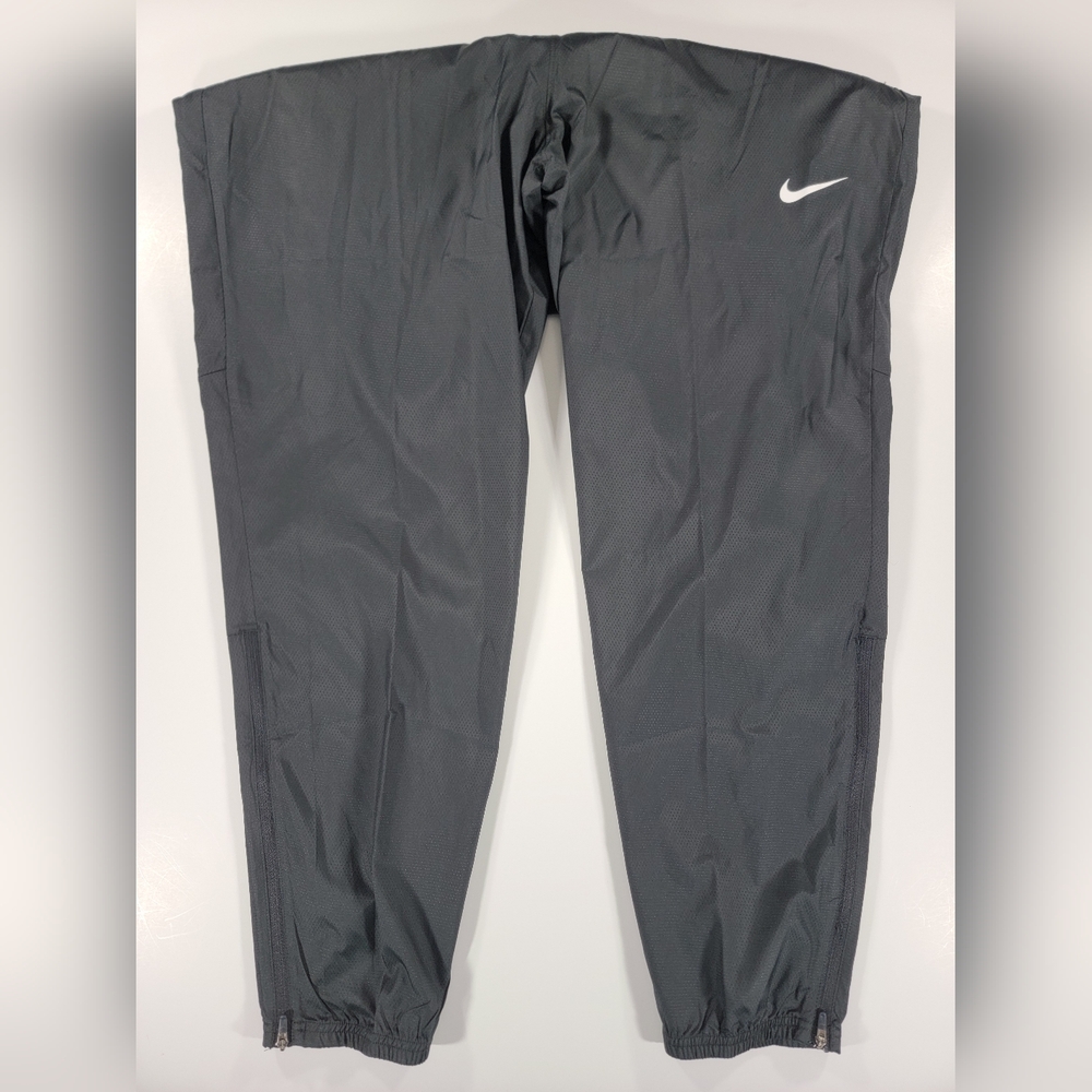 Nike Rain Repel Track Pants Womens Medium Black Running Training Water Resistant - Picture 6 of 15